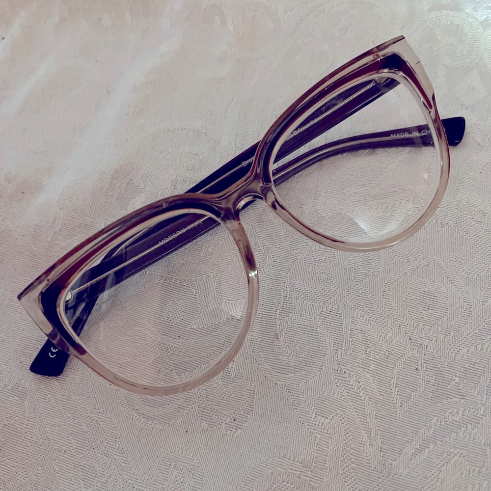 Clear Frame Cateye Rx Glasses